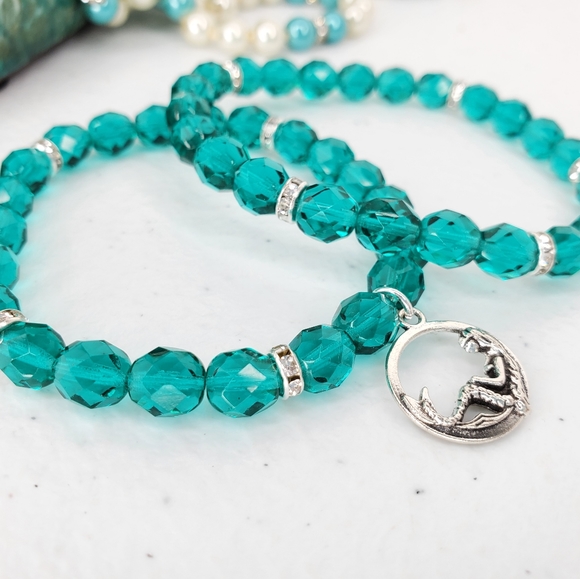 Chunky Charm Collection Mermaid Charm Bracelet